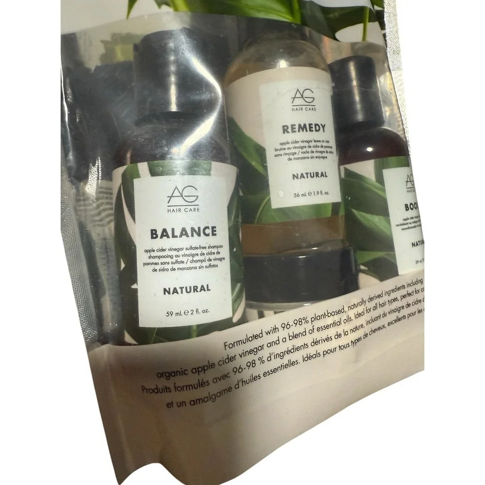 AG Hair Natural Healthy Hair Starter Kit Travel Size HTF rare